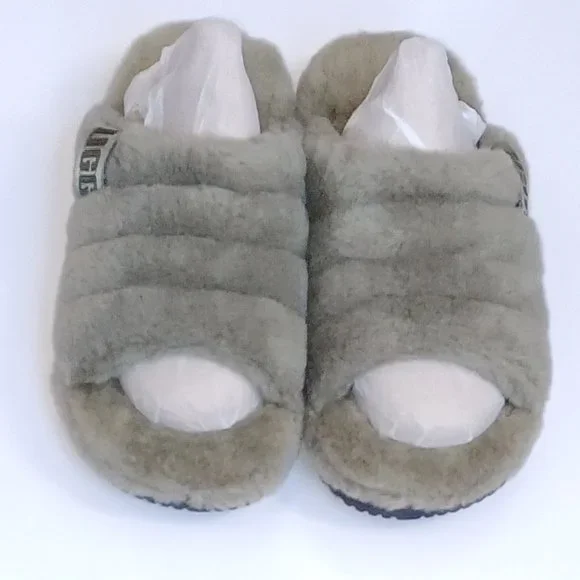 New UGG Sheep Fur Fluff Slippers - Picture 2 of 4